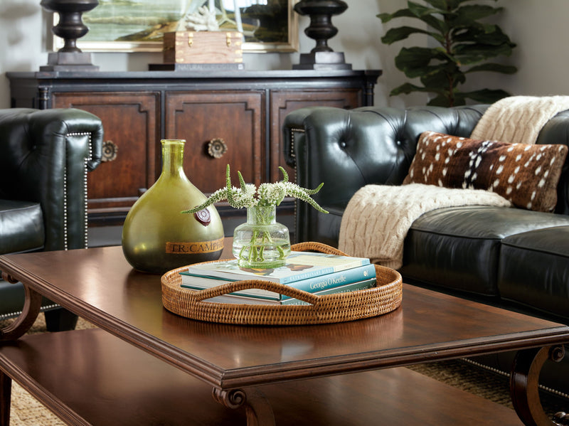 Charleston - Rectangle Cocktail Table - Brown, Dark