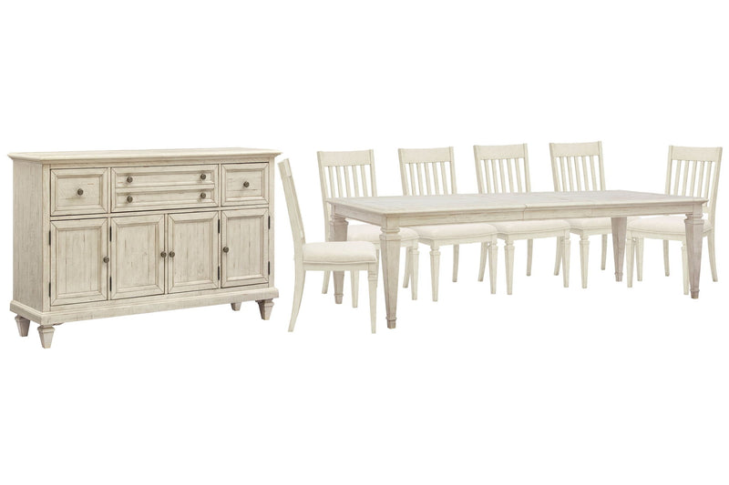 Newport - 8 Piece Extendable Rectangular Dining Table Set