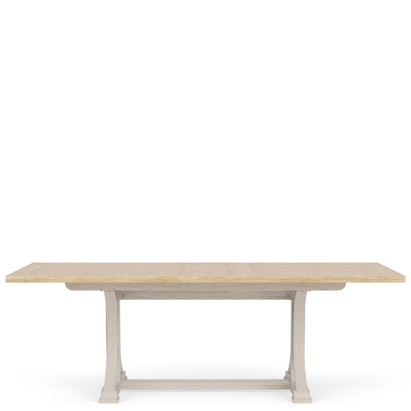 Glenndale - Rectangle Dining Table - Aged White / Wheat