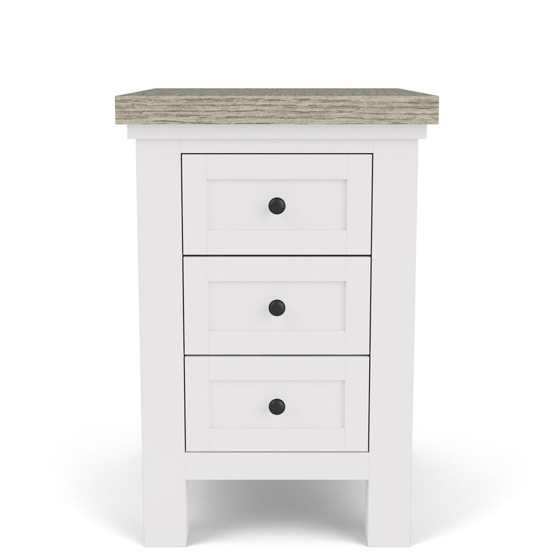 Cora - Chairside Table - Cloud / Fog
