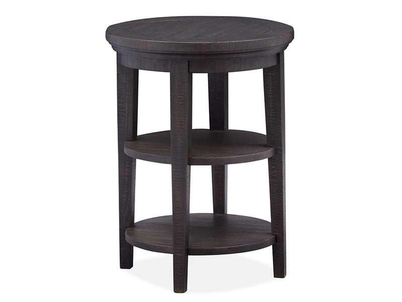 Westley Falls - Round Accent End Table - Graphite