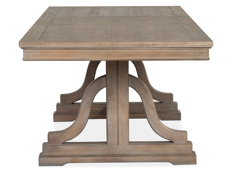 Paxton Place - Extendable Trestle Dining Table Set