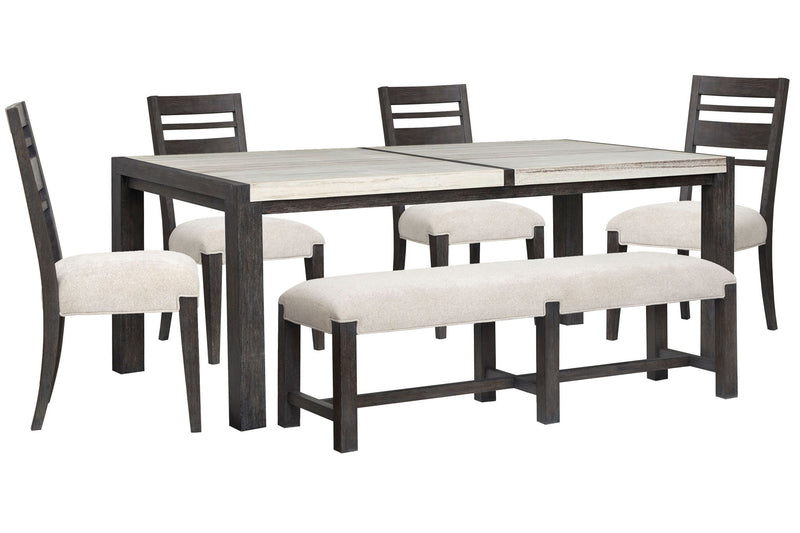 Plum Creek - 6 Piece Rectangular Dining Table Set