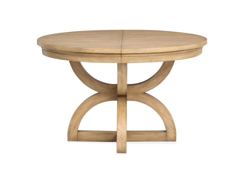 Coventry - Extendable 48" Round Dining Table - Honey Wheat