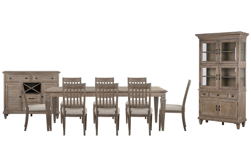 Lancaster - 11 Piece Extendable Rectangular Dining Table Set