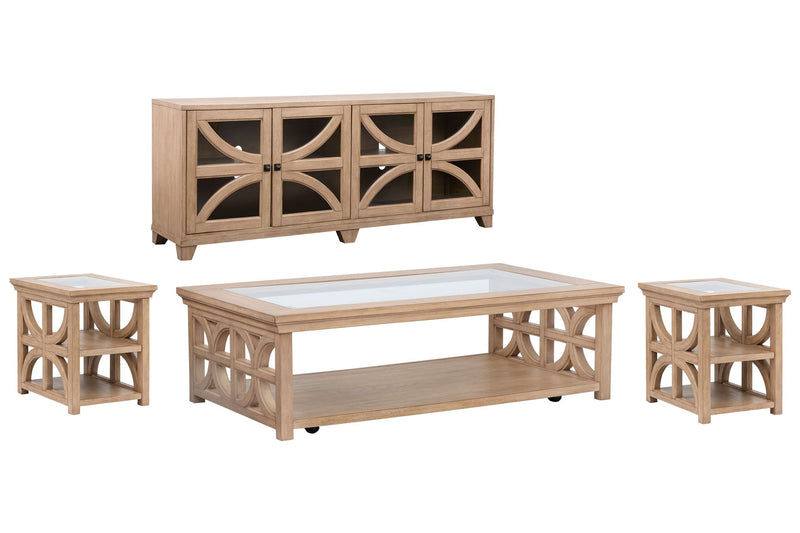 Coventry - Rectangular Shelf Cocktail Table Set