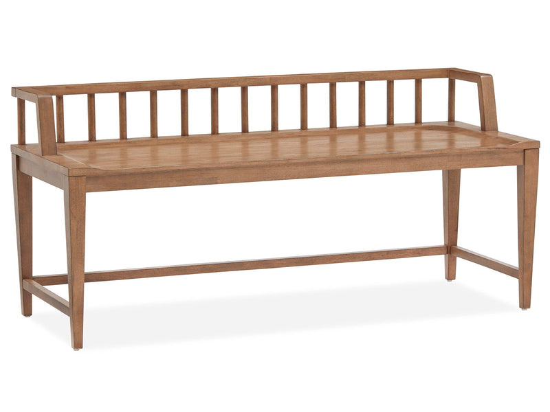Lindon - Arm Bench With Low Back - Light Brown