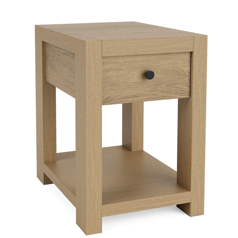 Davie - Chairside Table - Light Brown