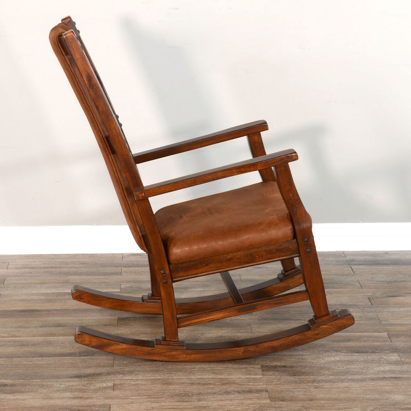 Santa Fe - Rocker, Cushion Seat & Back - Dark Chocolate