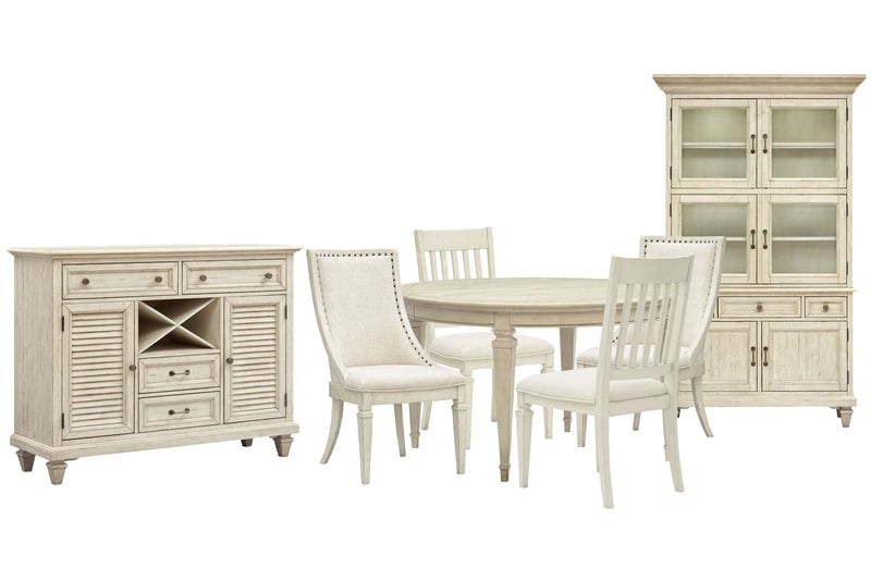 Newport - Extendable Round Dining Table Set