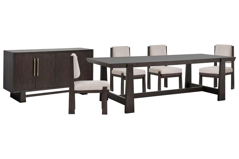 Tauren - Trestle Dining Table Set