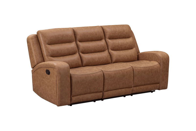 Napa - Manual Triple Recline Sofa - Wrangler Clay