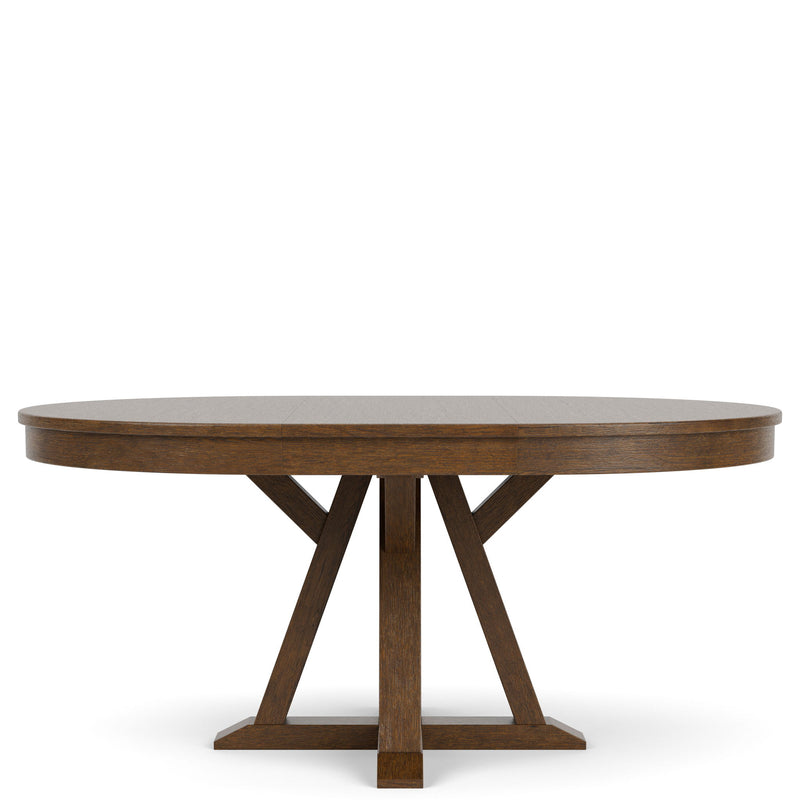 Calhoun - Round Dining Table - Whiskey Oak