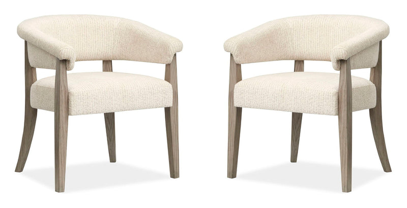 Braelyn - Upholstered Host Chair (Set of 2) - Dorian Gray