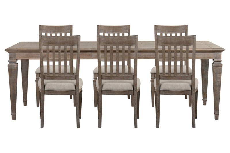 Lancaster - 7 Piece Extendable Rectangular Dining Table Set