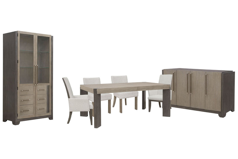 Anderson Park - Leg Dining Table Set With Klismos Chairs