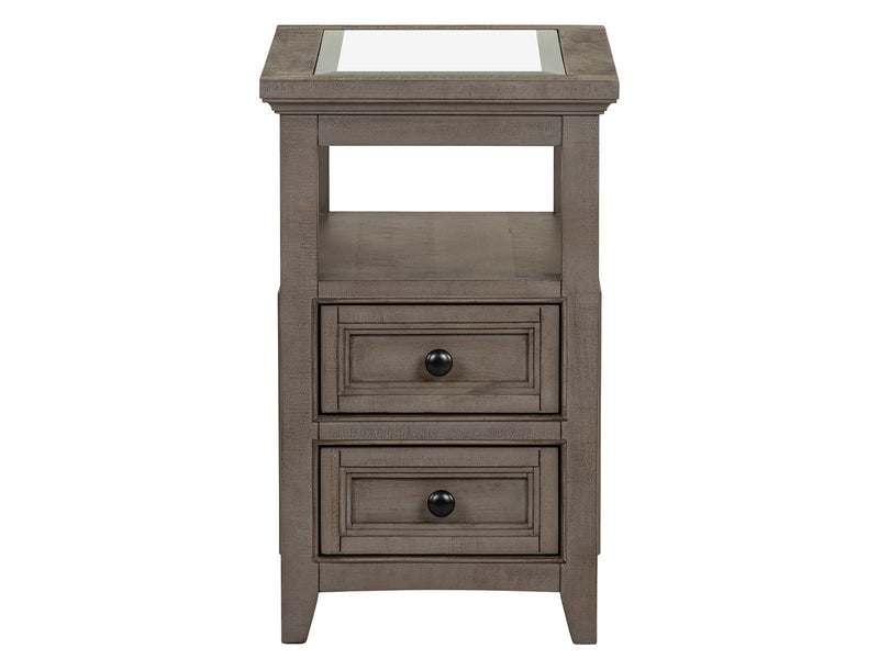 Paxton Place - Chairside End Table - Dovetail Gray