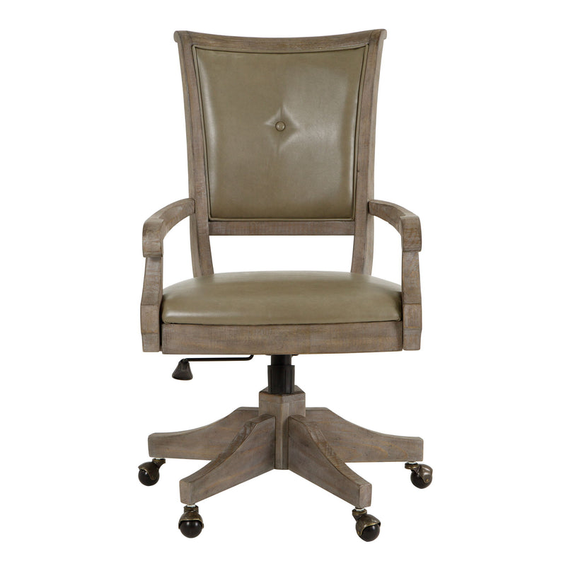 Lancaster - Fully Upholstered Swivel Chair - Dove Tail Gray