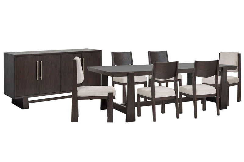 Tauren - Trestle Dining Table Set
