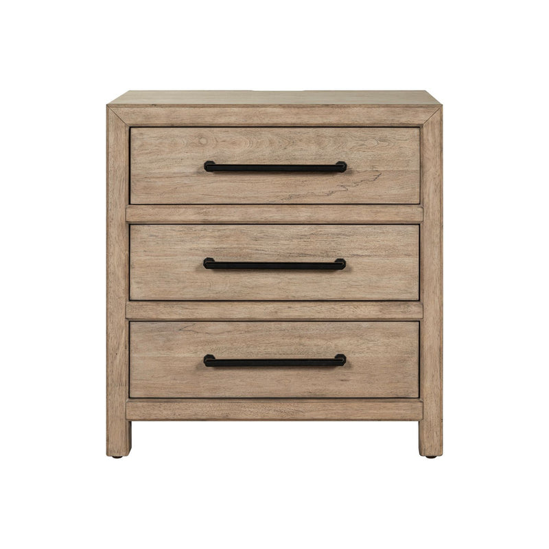 Proximity Place - Nightstand With Charging Station - Barley Buff