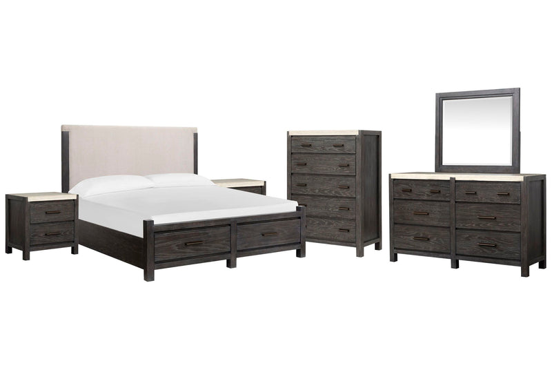 Plum Creek - Upholstered Panel Storage Bedroom Set