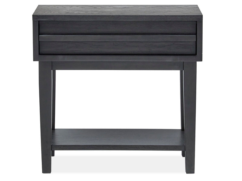 Lindon - Dark Open Nightstand - Coffee Bean