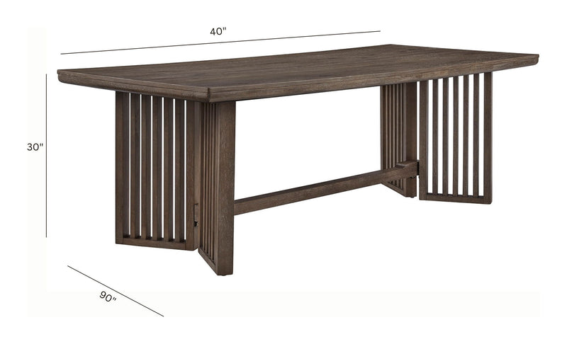 Kavanaugh - Trestle Dining Table - Weathered Kona Brown