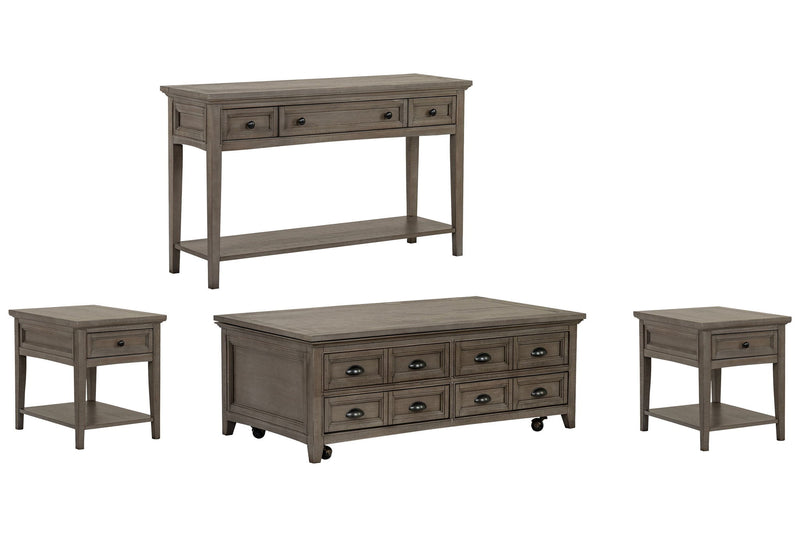 Paxton Place - Lift Top Storage Caster Cocktail Table Set