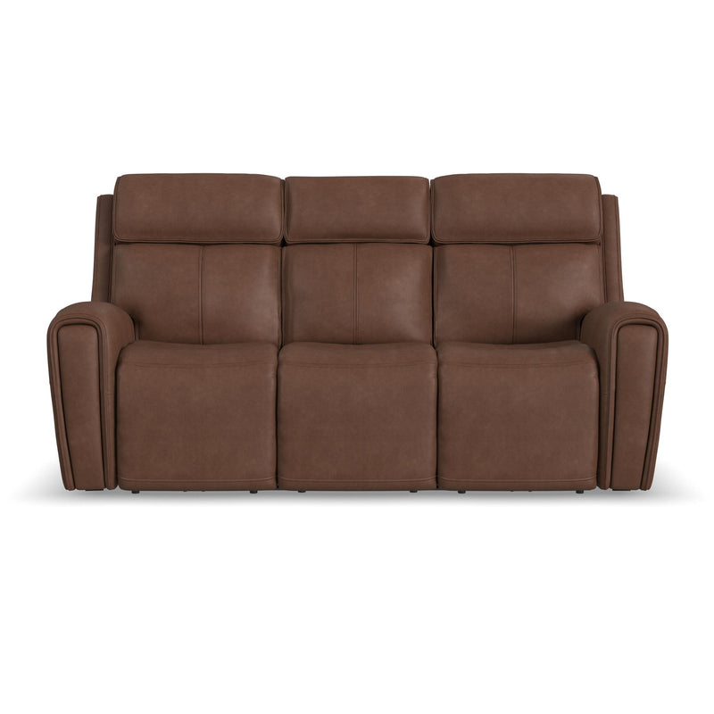 Warren - Power Reclining Sofa With Console, Power Headrest & Lumbar