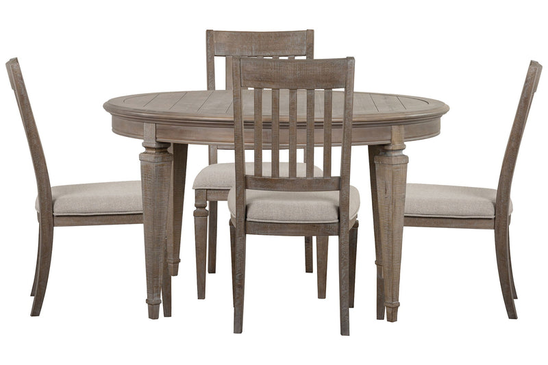 Lancaster - Extendable Round Dining Table Set