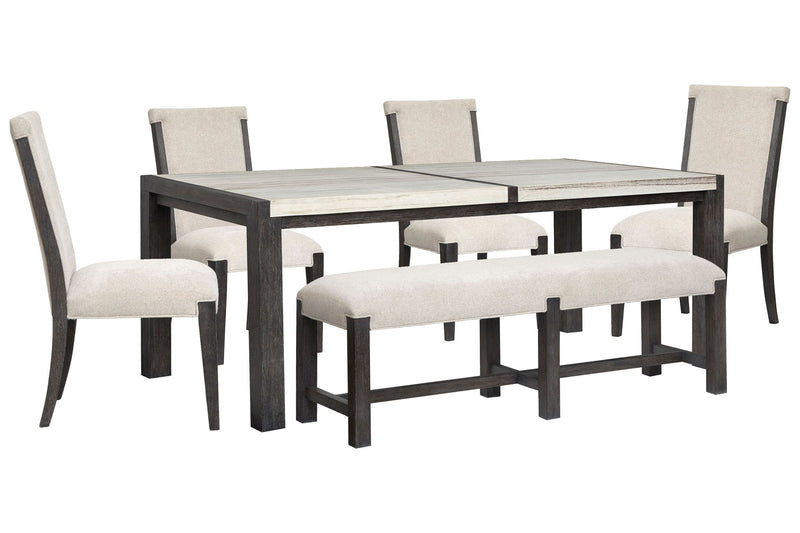 Plum Creek - 6 Piece Rectangular Dining Table Set