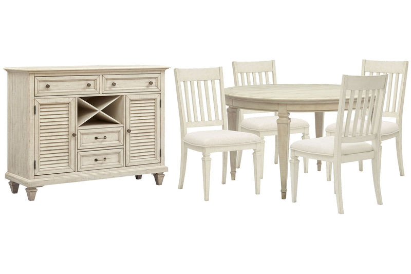 Newport - Extendable Round Dining Table Set