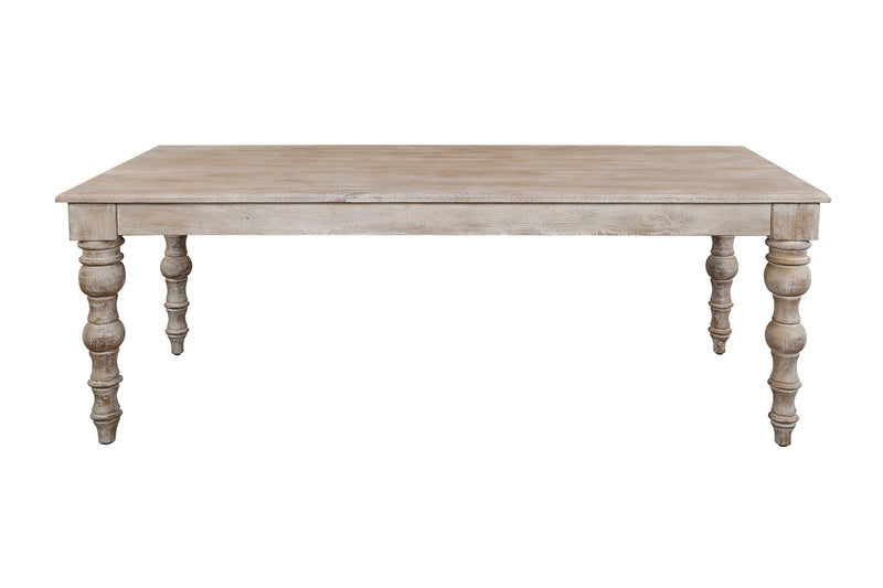 Crossings - Eden Rectangular Dining Table With 4 Upholstered Chairs - Toasted Tumbleweed & Green