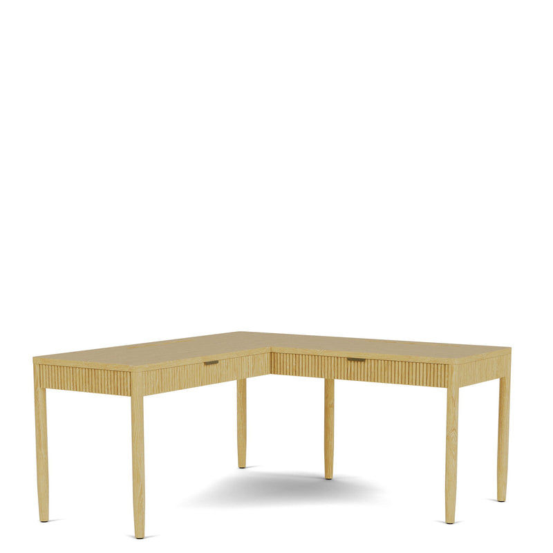Deerfield - L Desk - Natural Oak