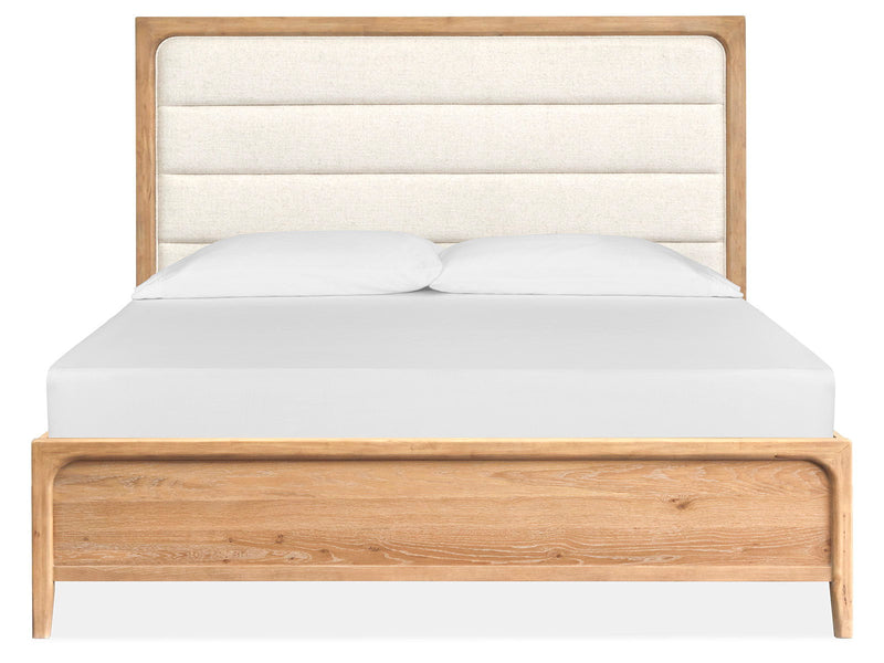 Somerset - Complete Panel Bed With Upholstered Headboard