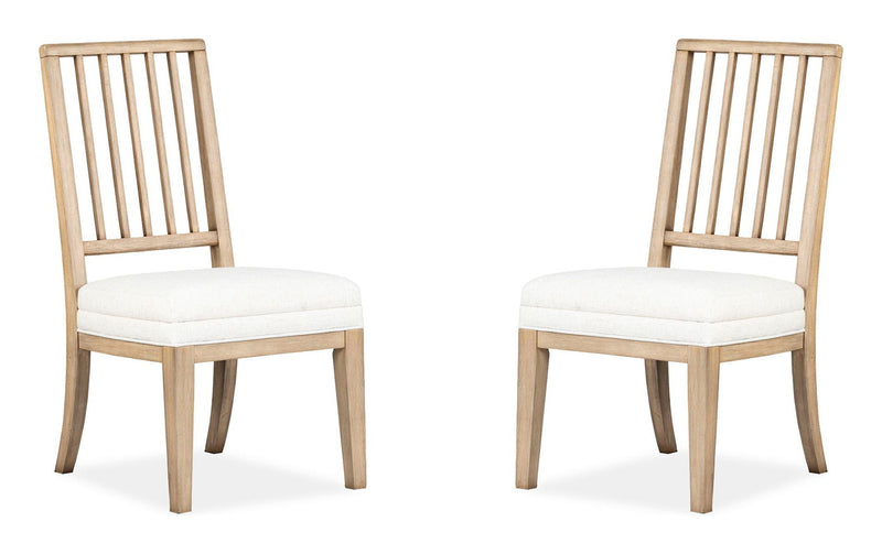 Coventry - Upholstered Side Chair With Solid Wood Back (Set of 2) - Honey Wheat