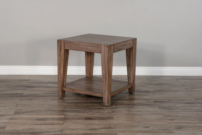 Doe Valley - Mahogany Wood Coffee Table With Casters