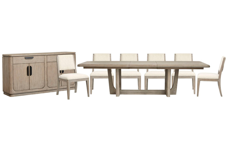 Braelyn - Extendable Trestle Dining Table Set