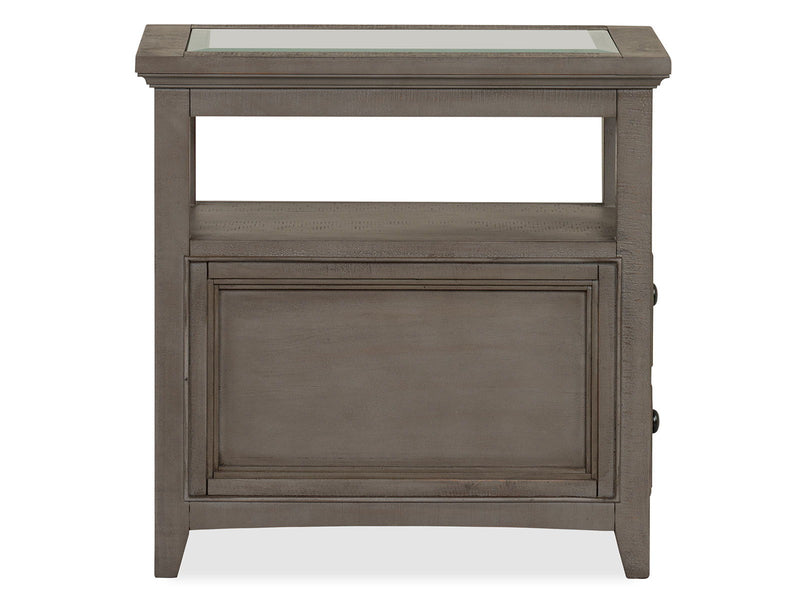 Paxton Place - Chairside End Table - Dovetail Gray