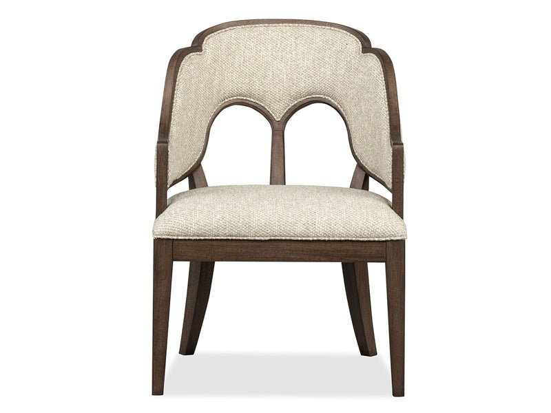 Jubilee - Upholstered Arm Chair (Set of 2) - Brown / White