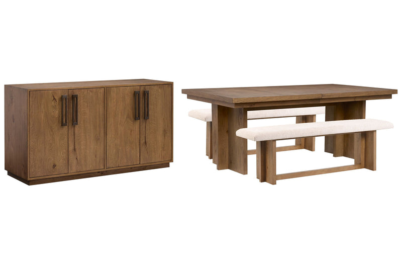 Marcel - Extendable Trestle Dining Table Set
