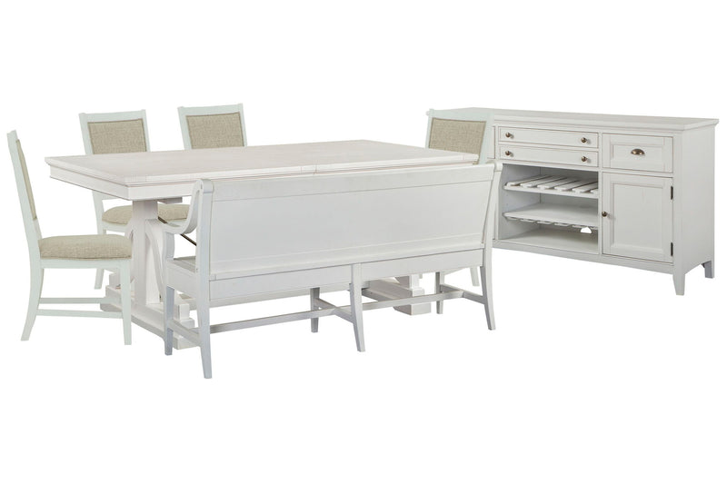 Heron Cove - Extendable Trestle Dining Table Set