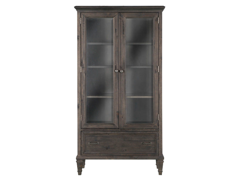 Sutton Place - Door Bookcase - Weathered Charcoal