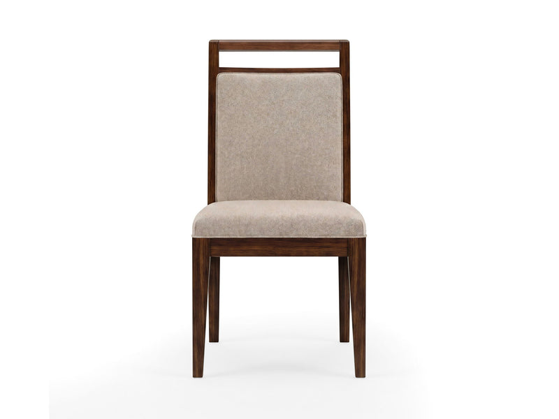 Reena - Upholstered Side Chair (Set of 2) - Rich Brown / Beige
