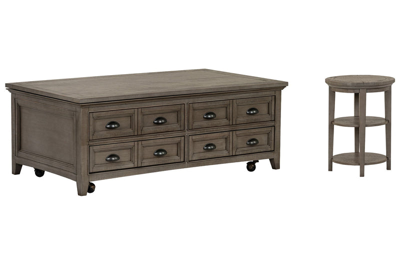 Paxton Place - Lift Top Storage Caster Cocktail Table Set