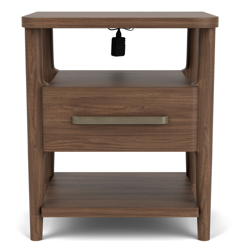 Delia - Accent Nightstand - Nouveau Walnut