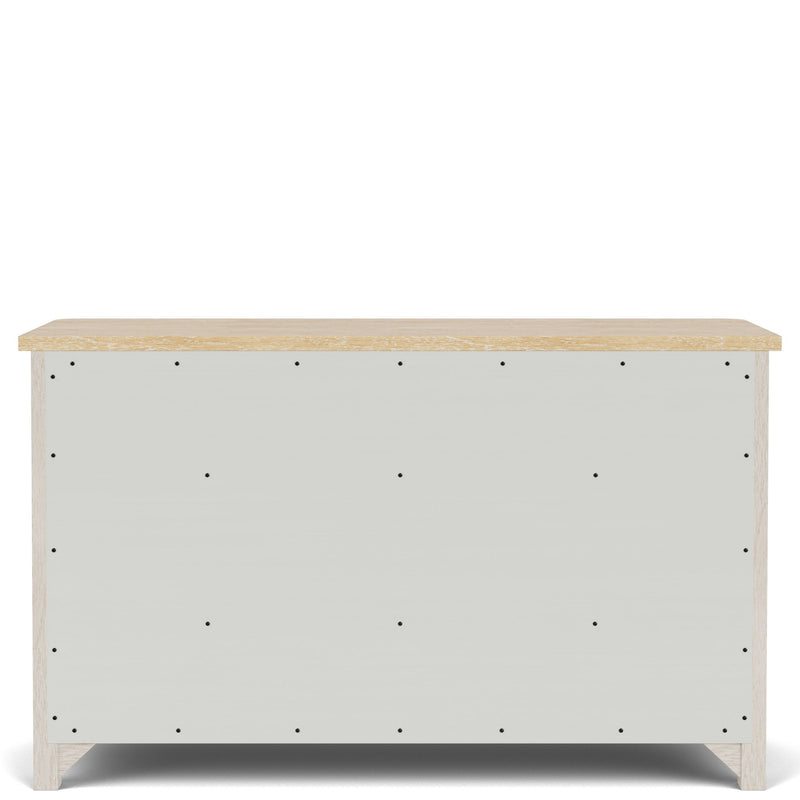 Glenndale - Six Drawer Dresser - Aged White / Wheat