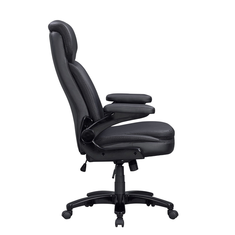 Dc - Big And Tall Fabric Desk Chair - Black