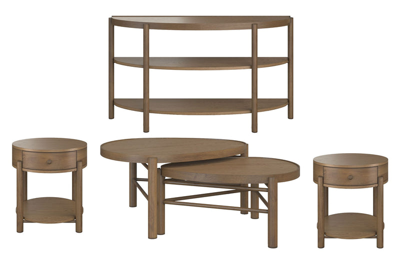 Hadleigh Brown - Nesting Cocktail Table Set