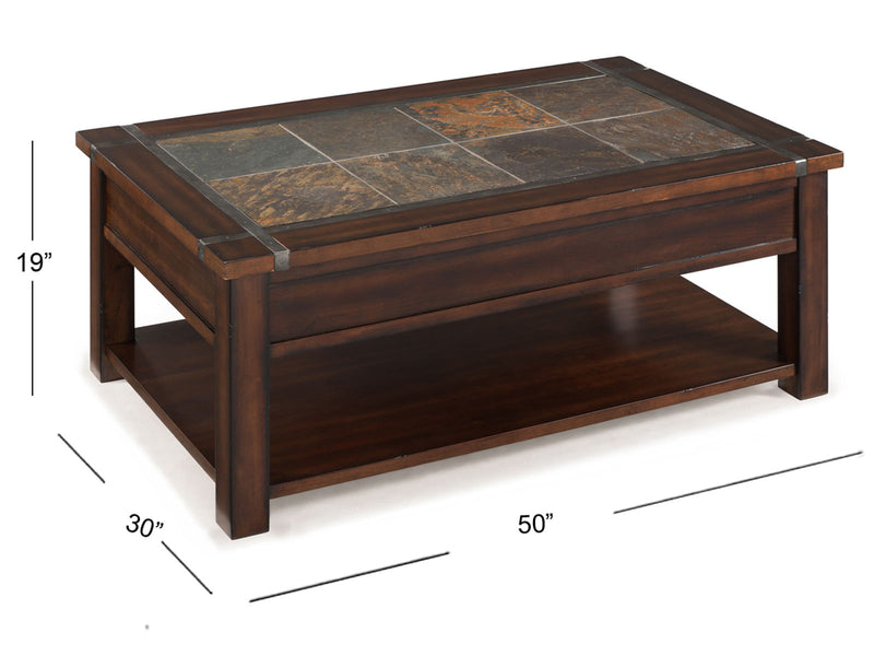 Roanoke - Rectangular Lift Top Cocktail Table Set
